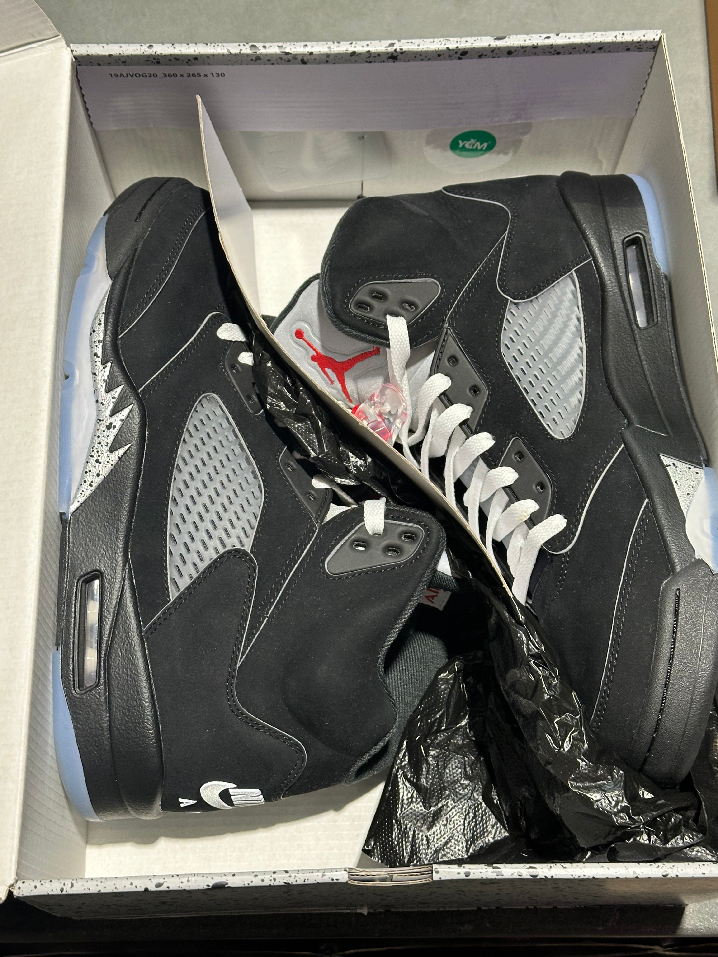 Air Jordan 5 Retro OG - Black Metallic Reimagined Size 10.5