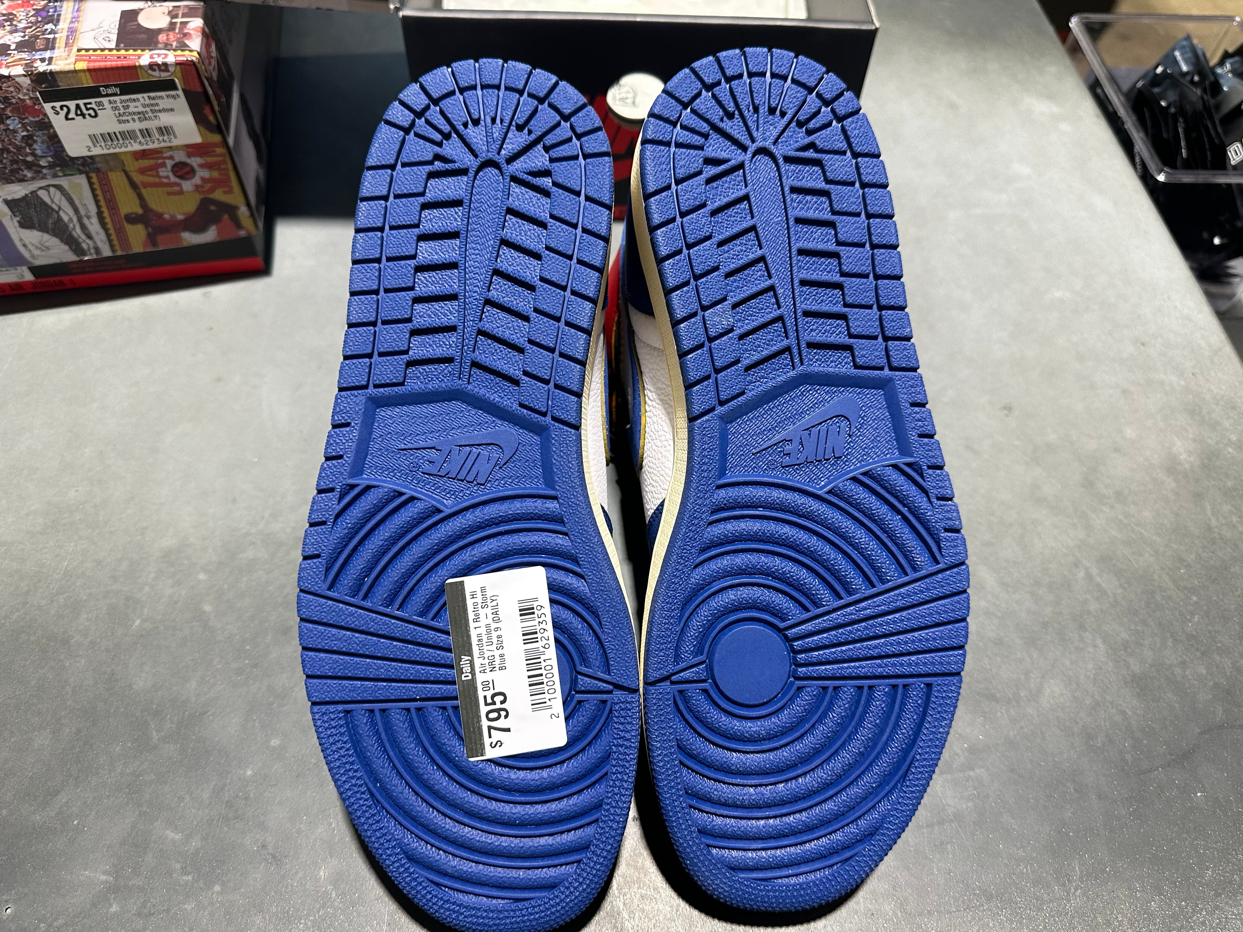 Air Jordan 1 Retro Hi NRG / Union - Storm Blue Size 9