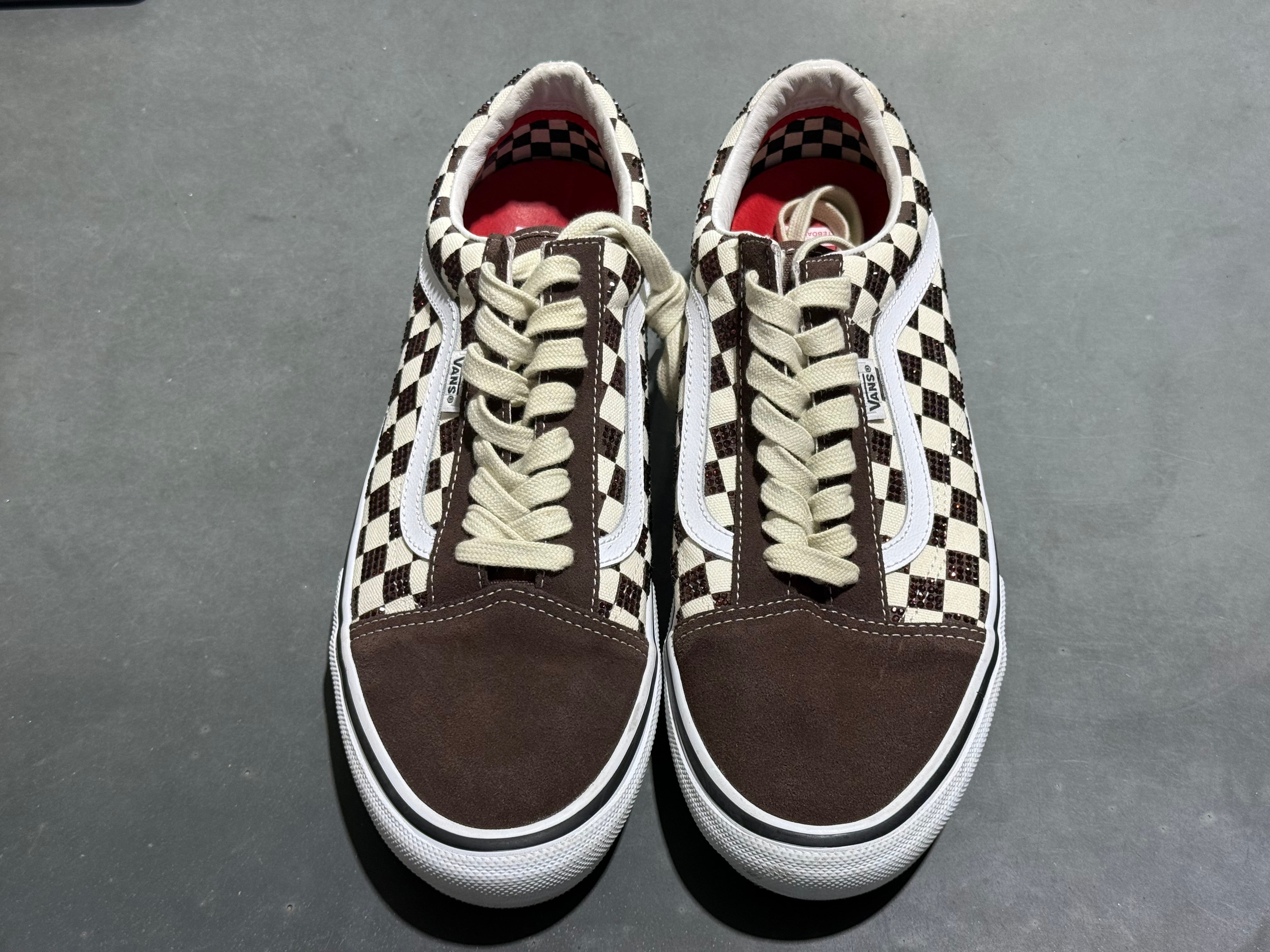 Vans Old Skool Supreme Swarovski - Brown Size 11