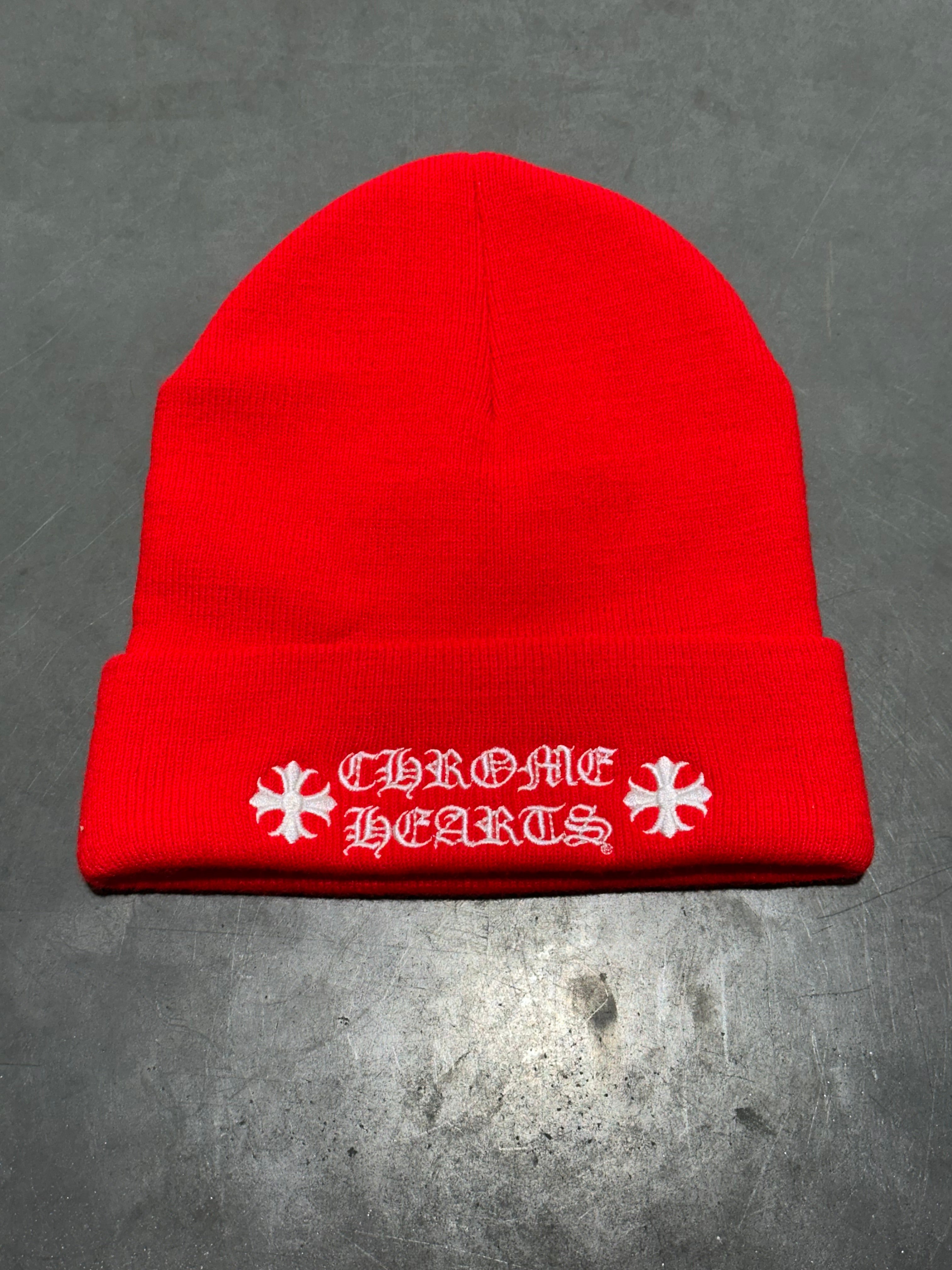 NEW Chrome Hearts Beanie - Red