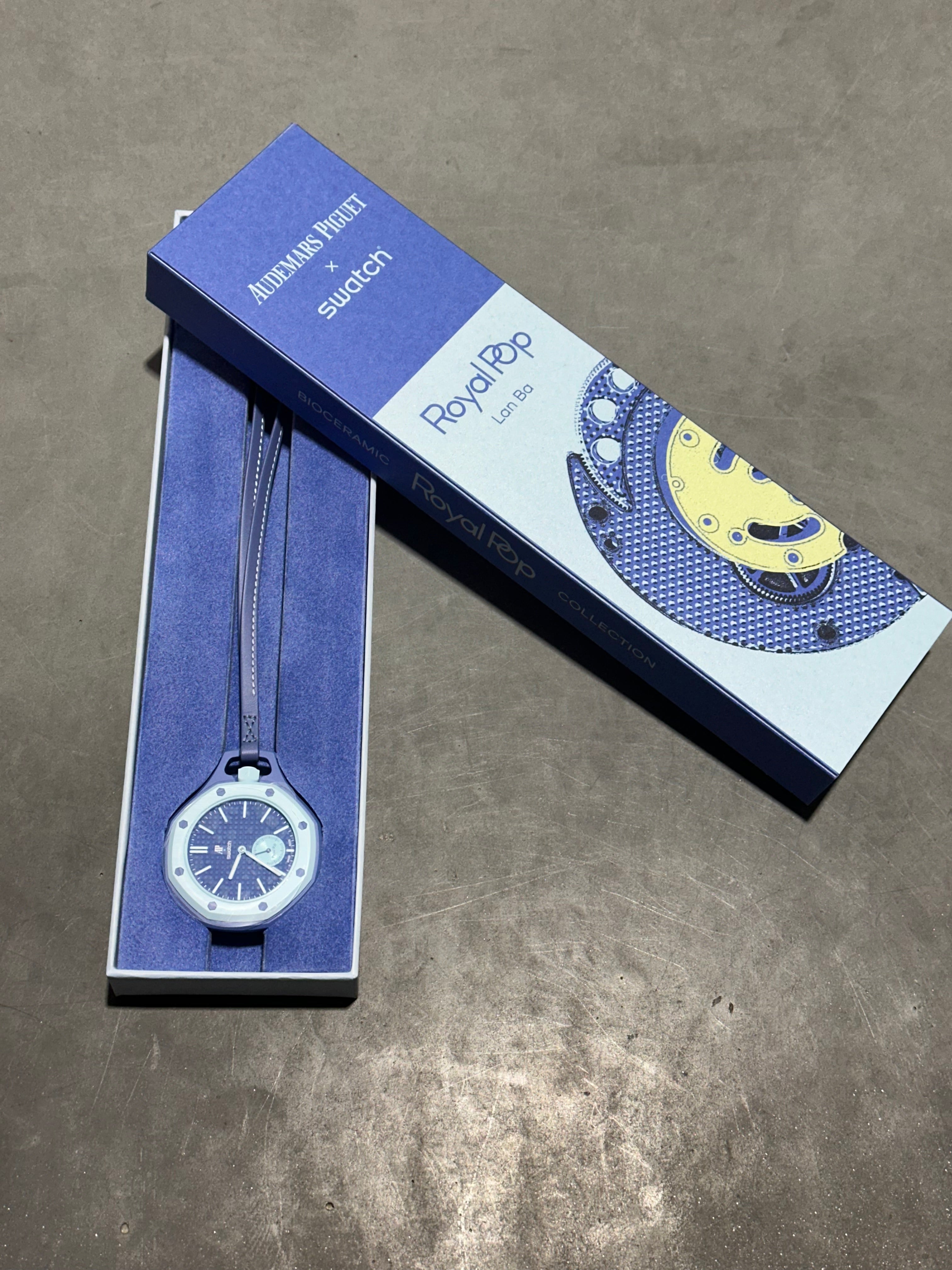 NEW Swatch x Audemars Piguet AP Bioceramic Royal Pop - Lan Ba SSX03L100N
