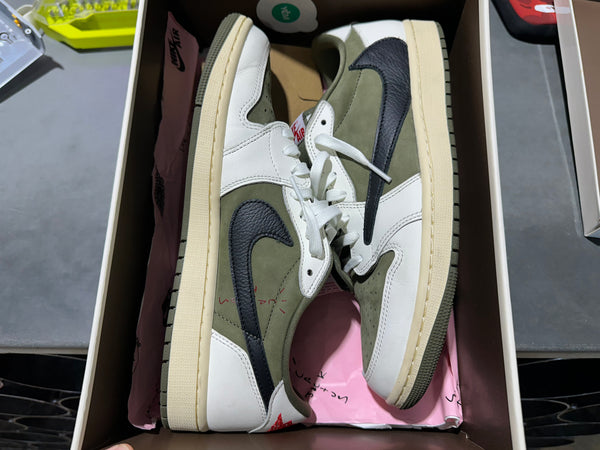 Air Jordan 1 Low OG SP - Travis Scott/Medium Olive Size 10.5