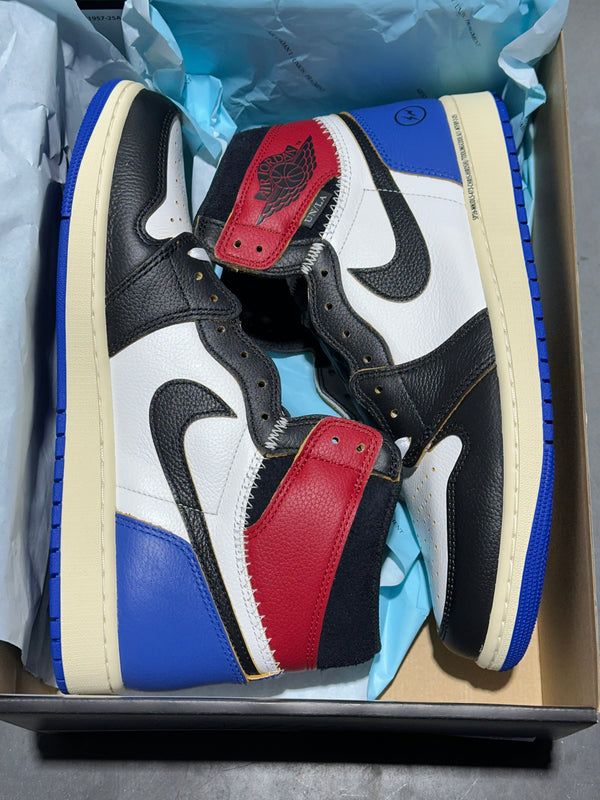Air Jordan 1 Retro High OG SP - Fragment x Union/Varsity Red Sport Royal Size 12