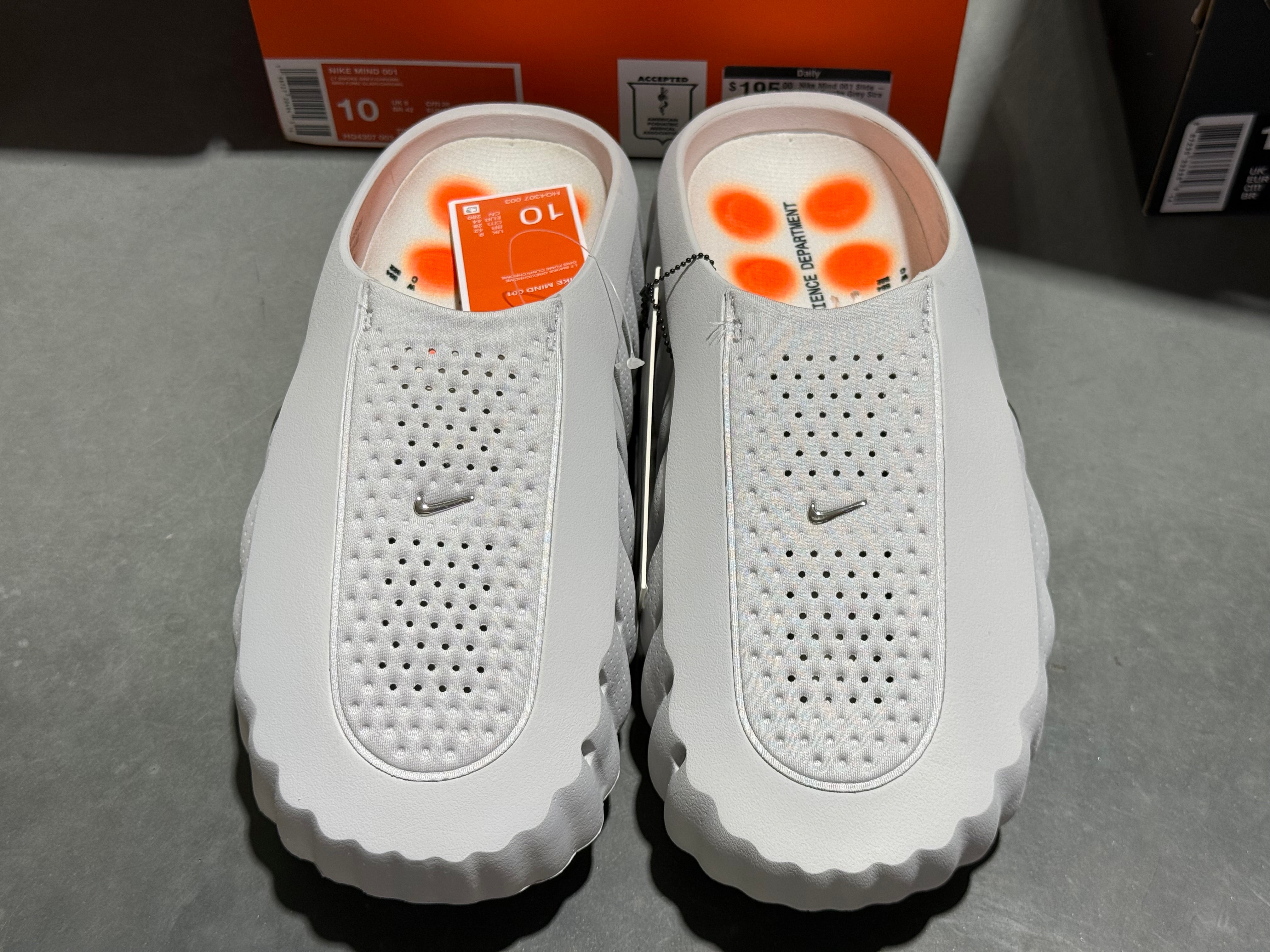 Nike Mind 001 Slide - Light Smoke Grey Size 10