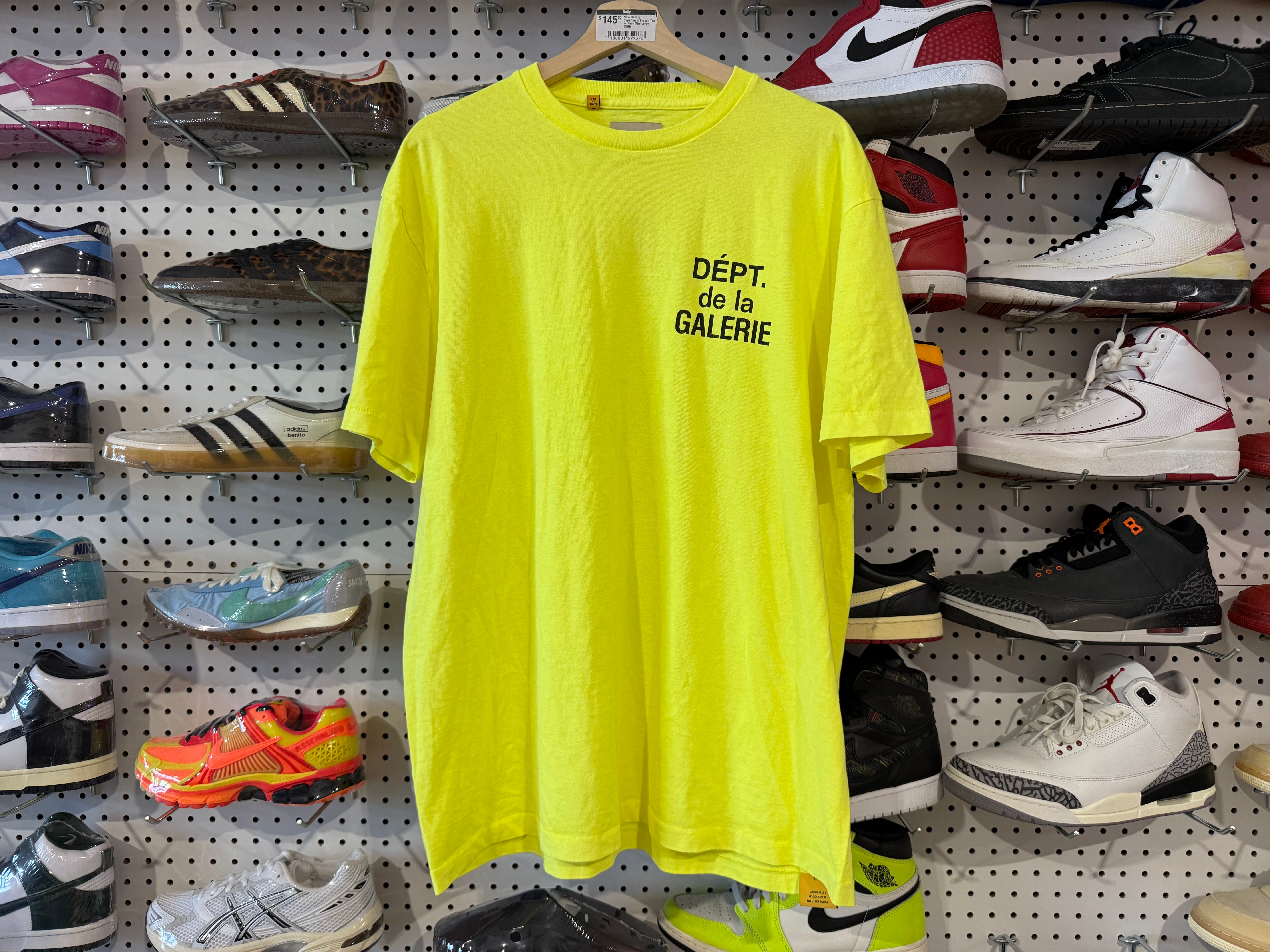 NEW Gallery Department French Tee - Neon Size Large