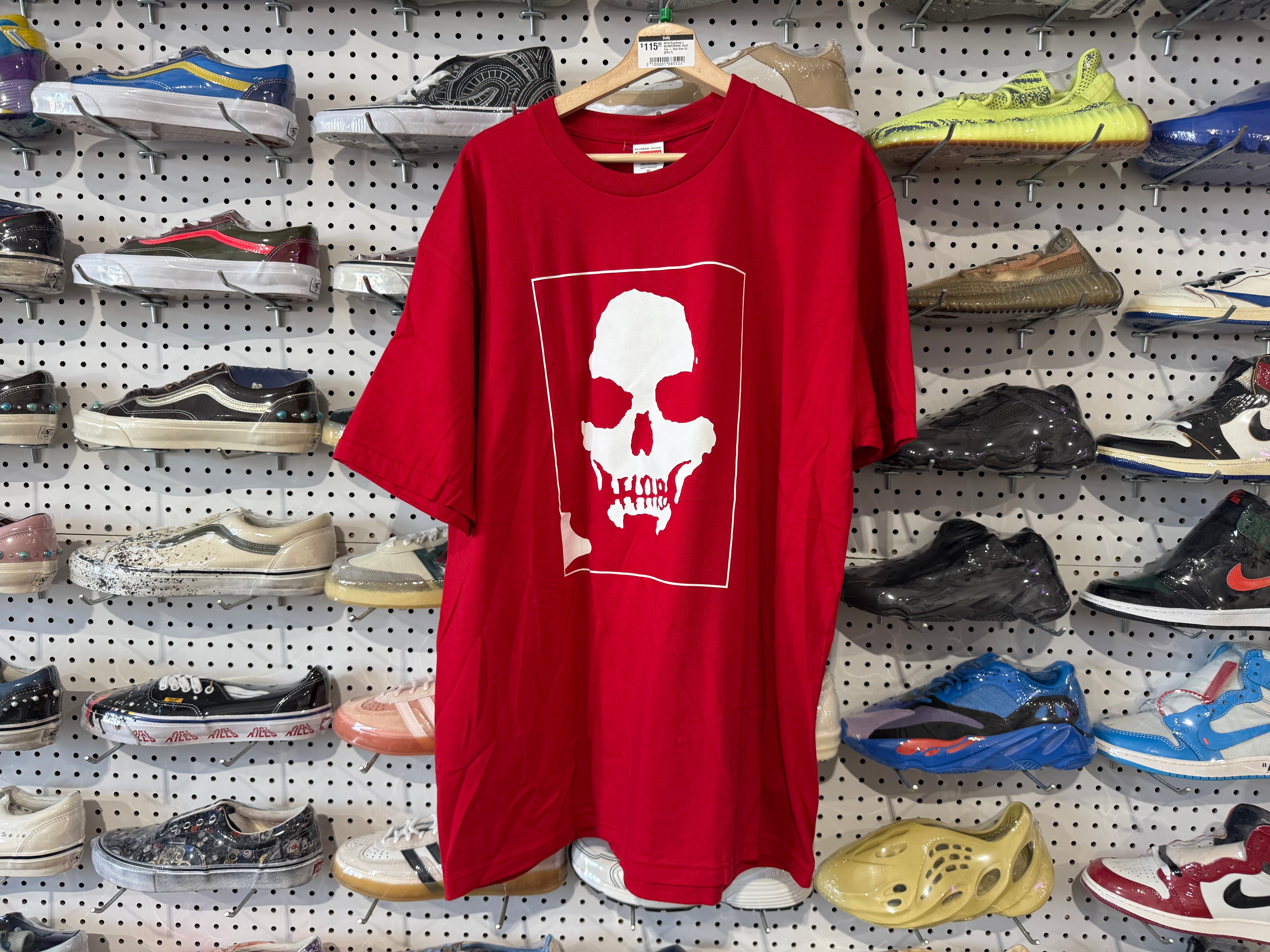 NEW Supreme x NUMBERNINE Skull Tee - Red Size XL