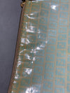 VTG Fendi Zucchino Canvas Zip Pouchette - Mint Green