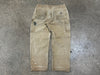USED Distressed Carhartt Double Knee Carpenter Pants - Faded Khaki Size 36x29