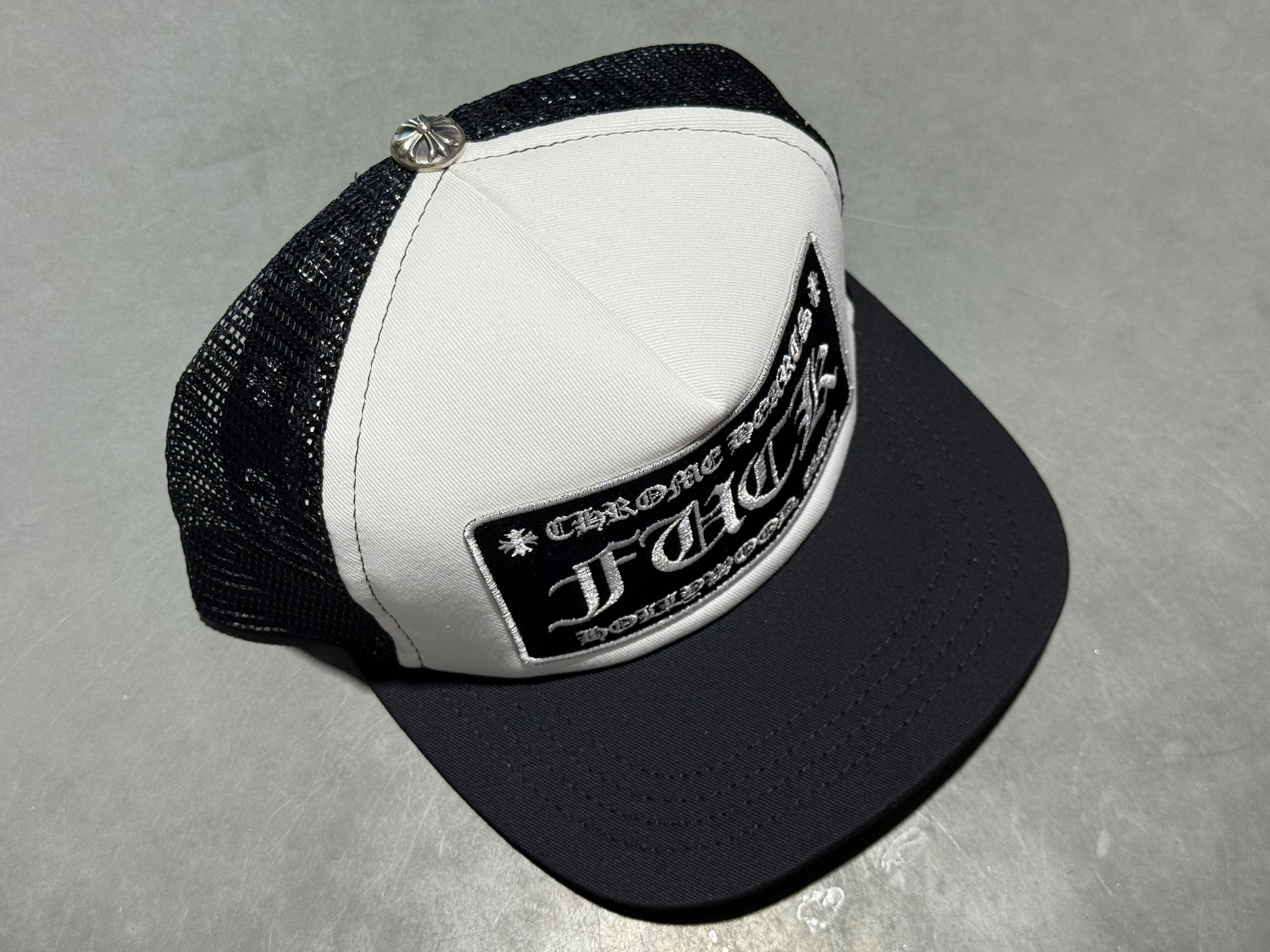 NEW Chrome Hearts FUCK Trucker - White/Black