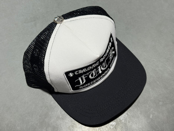 NEW Chrome Hearts FUCK Trucker - White/Black