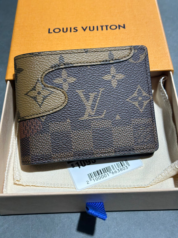 NEW Louis Vuitton x Nigo Slender Wallet - Brown