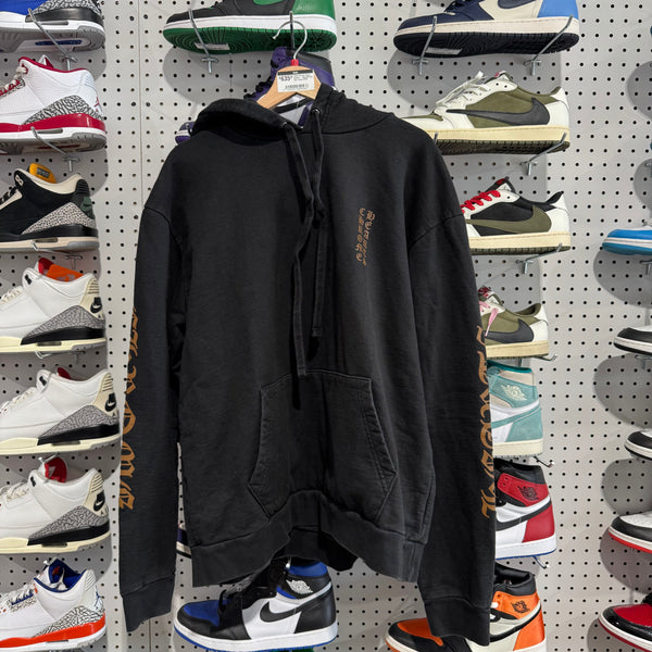 USED Chrome Hears Hoodie - Black/Brown Size Large