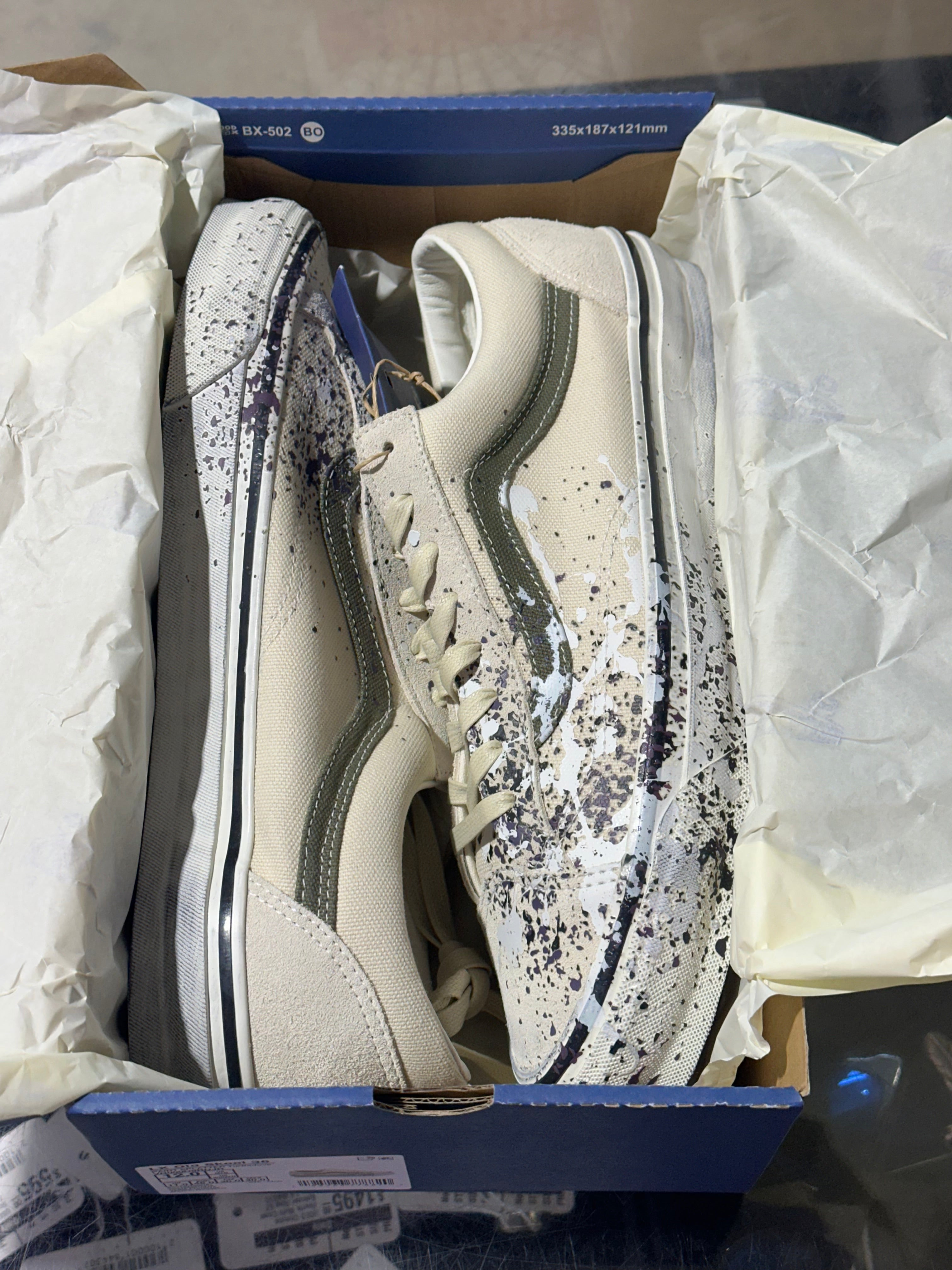 Vans Premium Old Skool 36 Paint Splatter - Turtledove Size 12