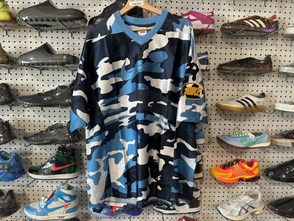 NEW Supreme x Nike Football Jersey - Blue Camo Size XL