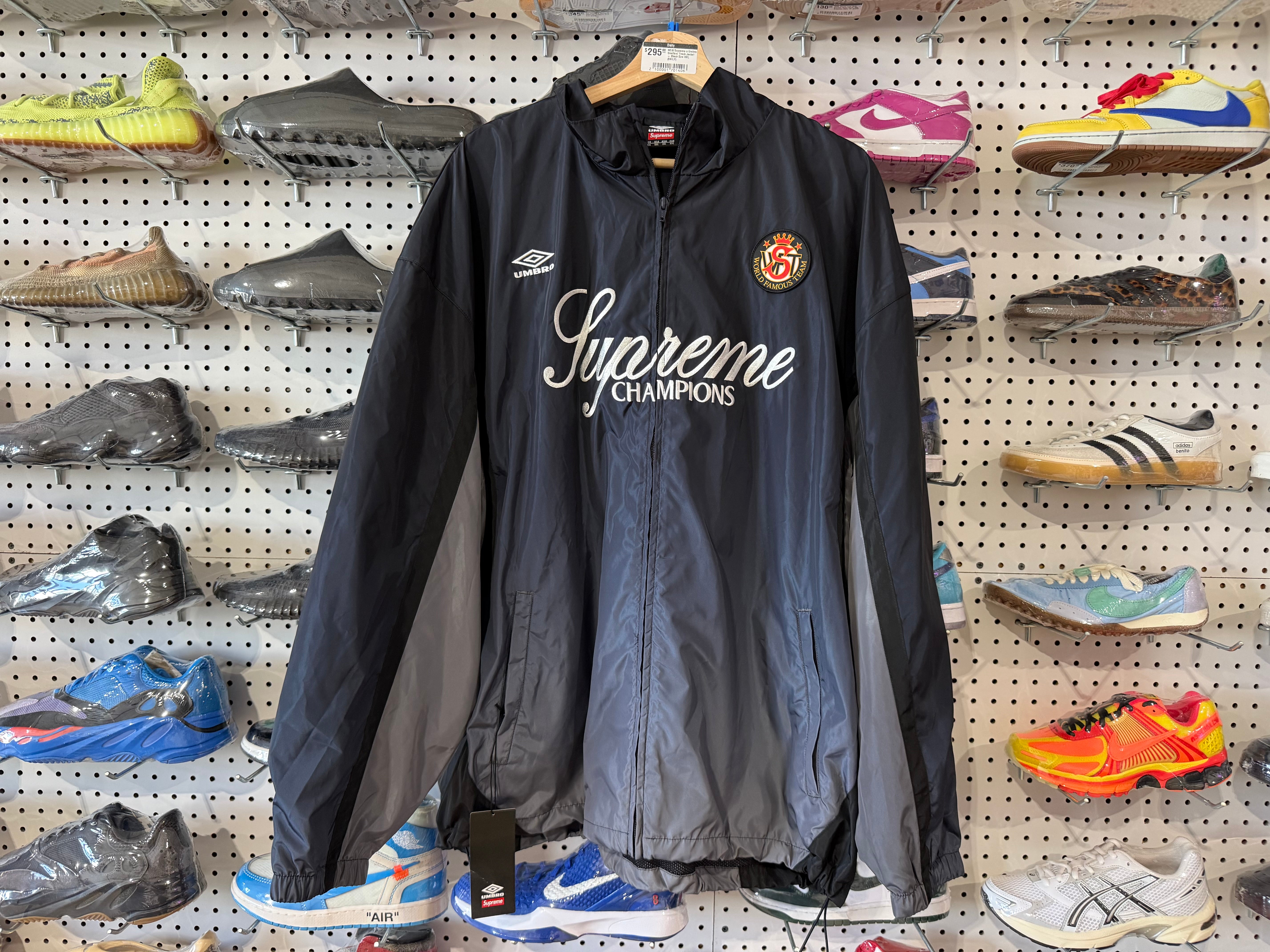 NEW Supreme x Umbro Gradient Track Jacket - Black Size XXL