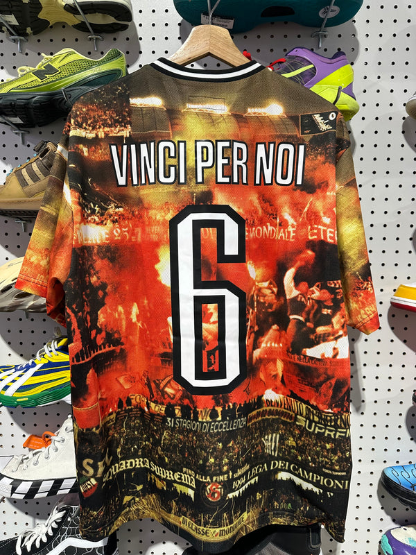 NEW Supreme Vinci Per Noi Soccer Jersey - Multicolor Size Large