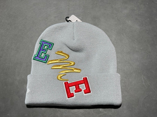 NEW Supreme x New Era Arc Beanie - Grey