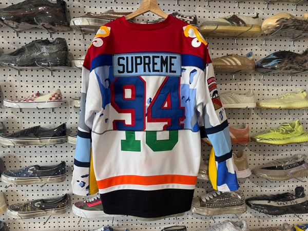 NEW Supreme Paneled Hockey Jersey - White Size XL
