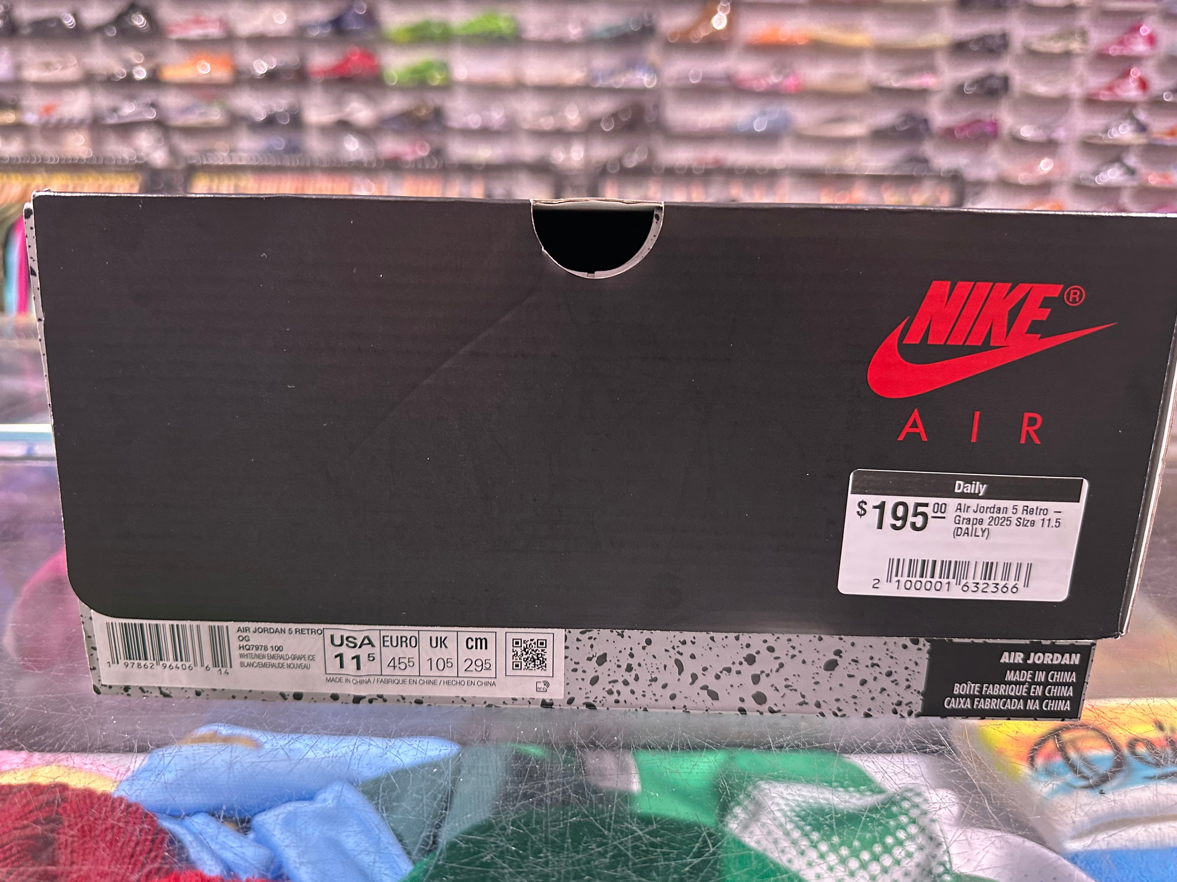 Air Jordan 5 Retro - Grape 2025 Size 11.5