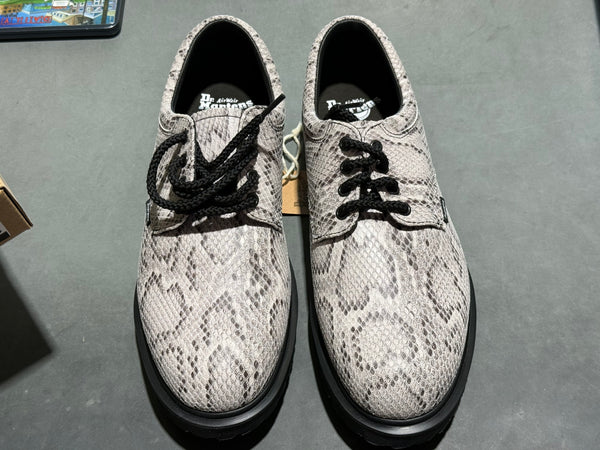 Dr. Martens x Supreme Postal Supreme 4 Eye Shoe - Grey Snakeskin Size 11