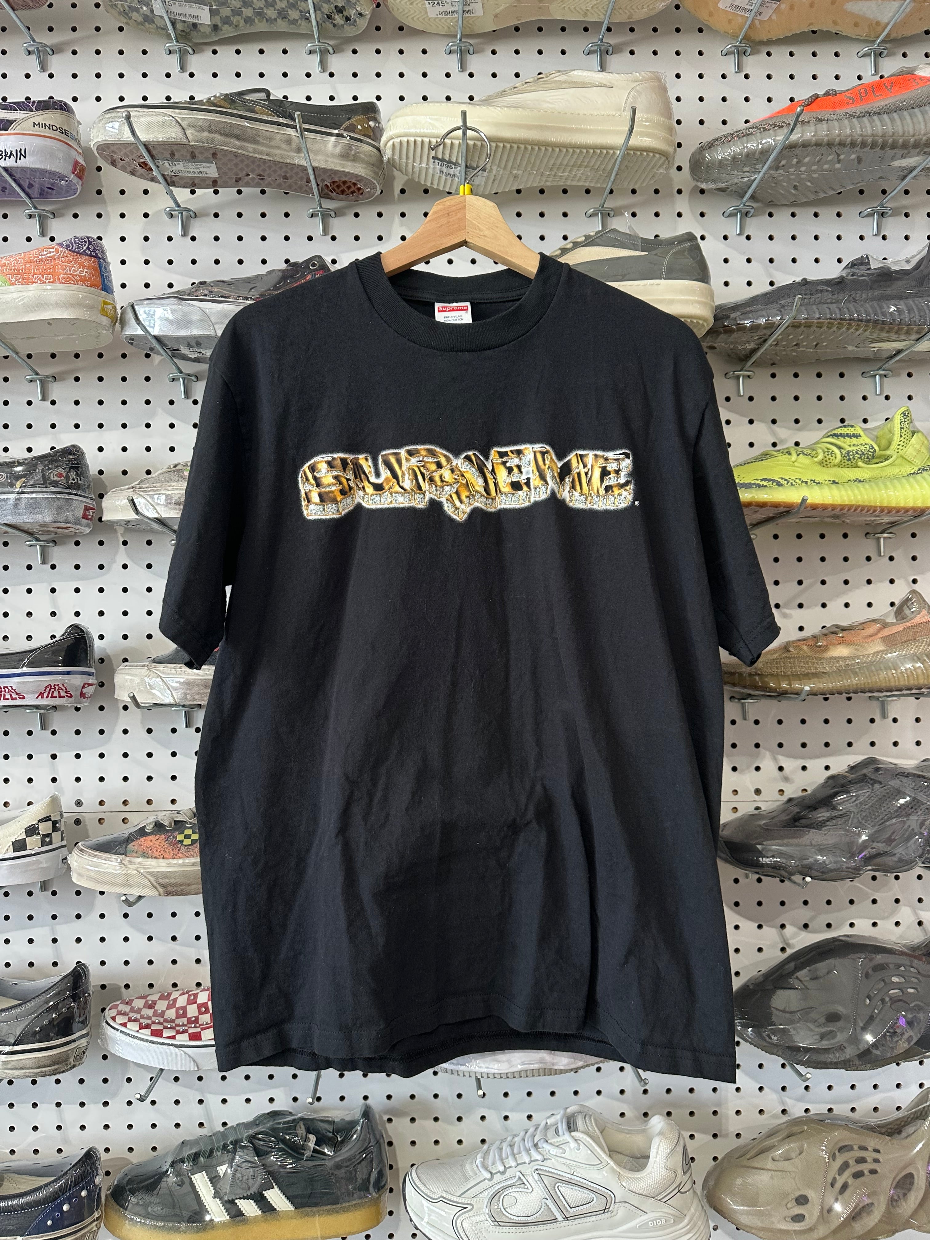 NEW Supreme Diamond Tee - Black Size Medium