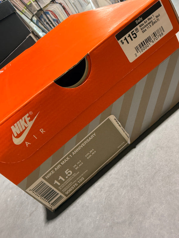 Nike Air Max 1 Anniversary - Red Size 11.5