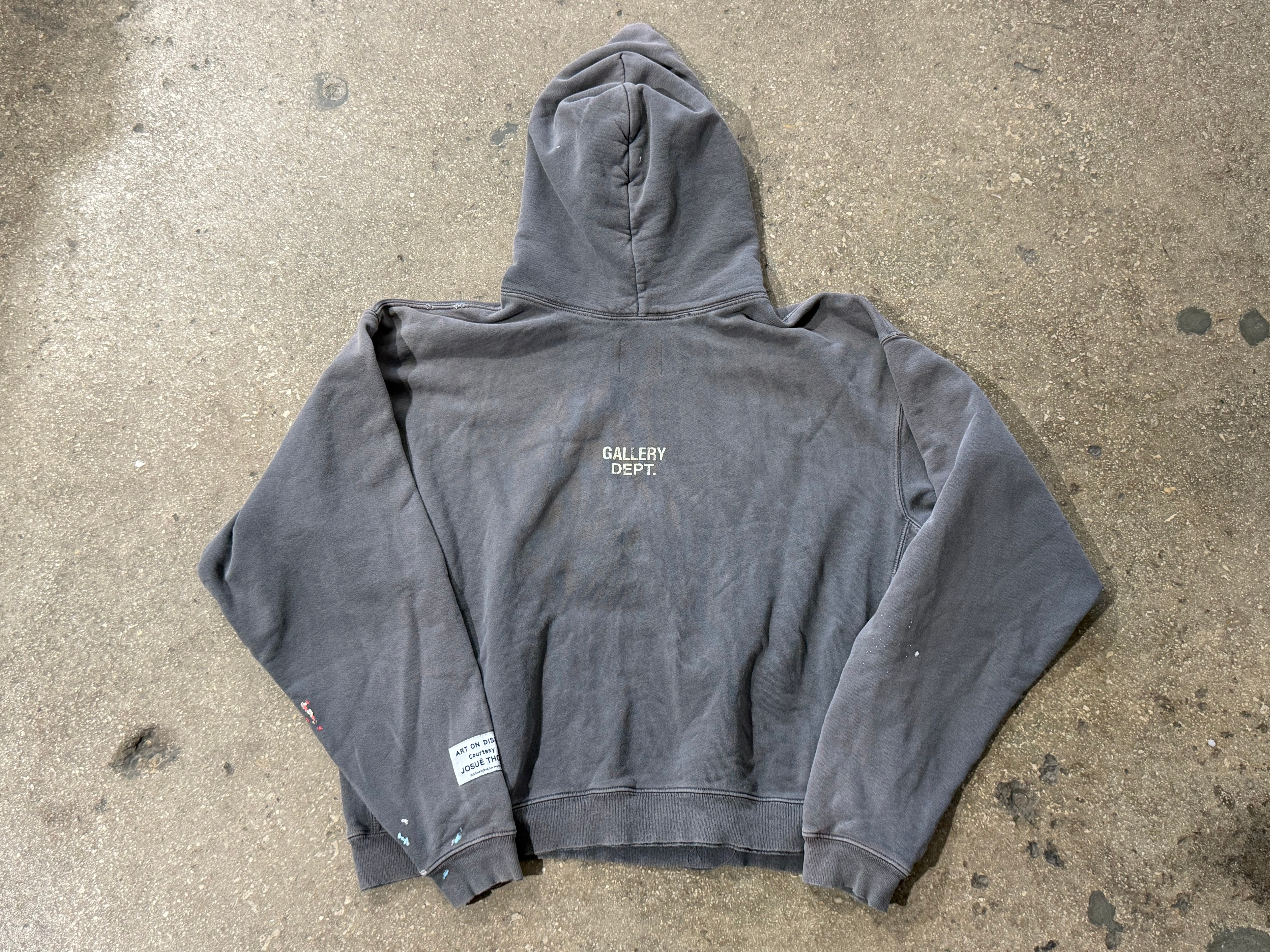 USED Gallery Dept. RECYCLE Hoodie - Grey Size Small