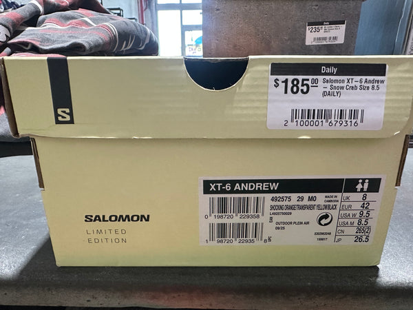 Salomon XT-6 Andrew - Snow Crab Size 8.5