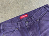 NEW Supreme SS26 Worn Double Knee Painter Pants - Purple Size 30