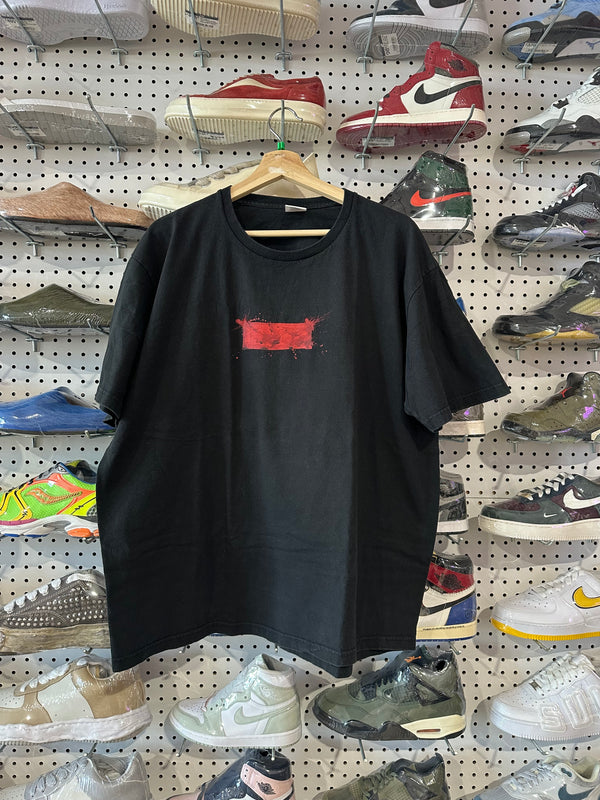 USED Supreme Ralph Steadman Box Logo Tee - Black Size XL