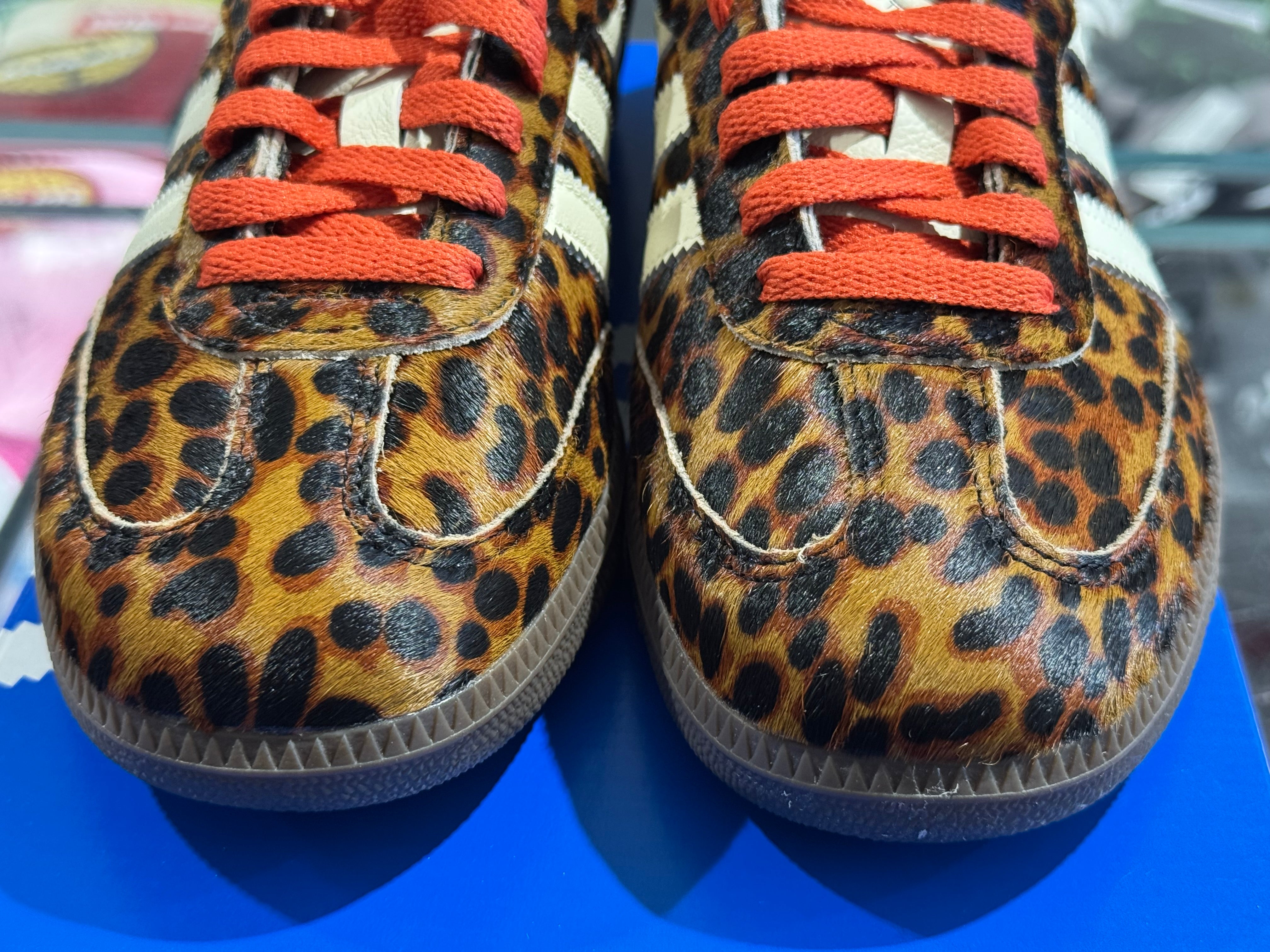 W Adidas Samba OG - Preloved Red Leopard Size 8W/6.5M