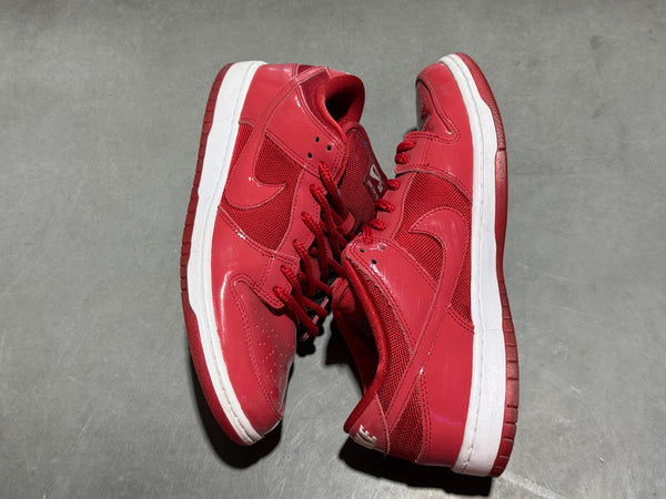 Nike Dunk Low Pro SB - Red Patent Leather Size 10