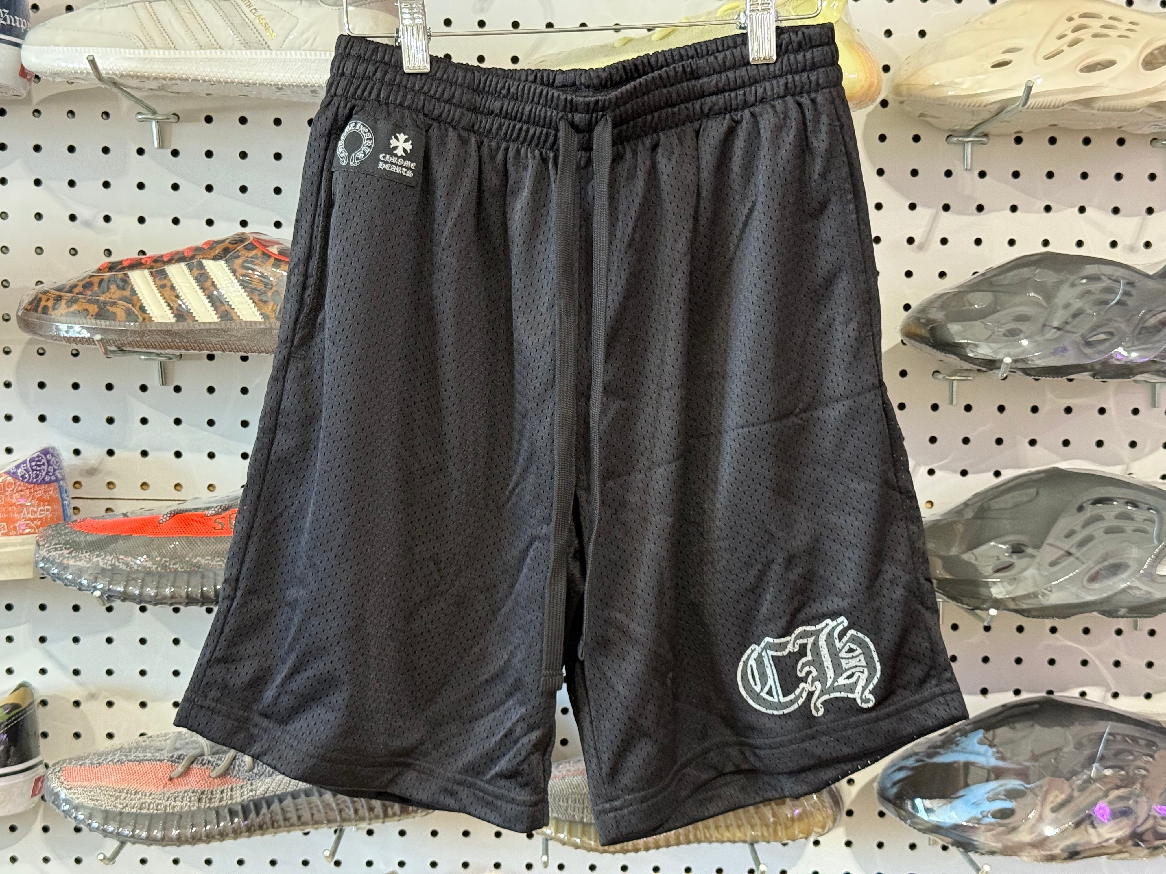 NEW Chrome Hearts Mesh Shorts - Black Size Medium