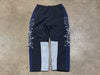 NEW Supreme AOI Track Pants - Black/Navy Size Large