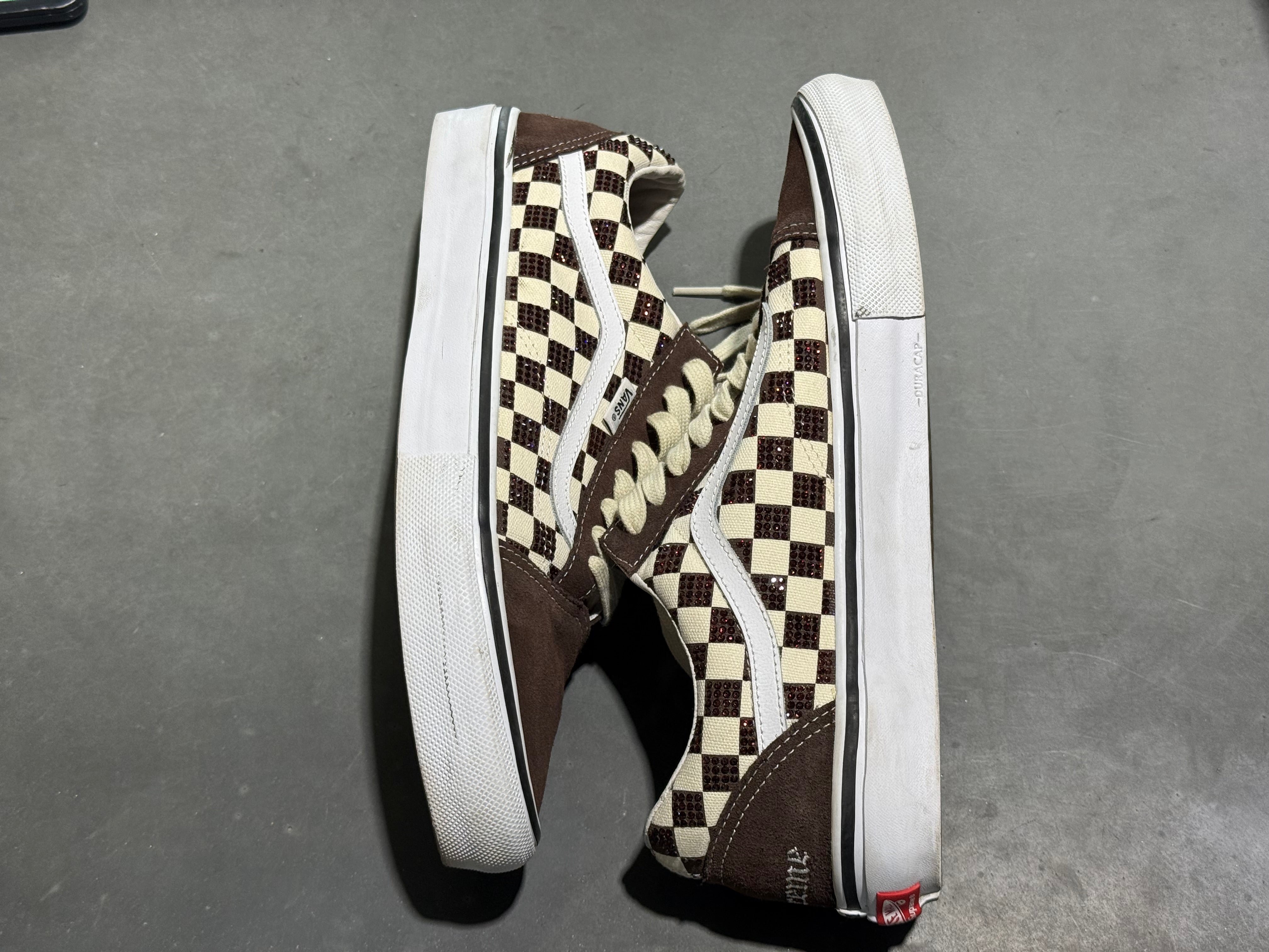 Vans Old Skool Supreme Swarovski - Brown Size 11