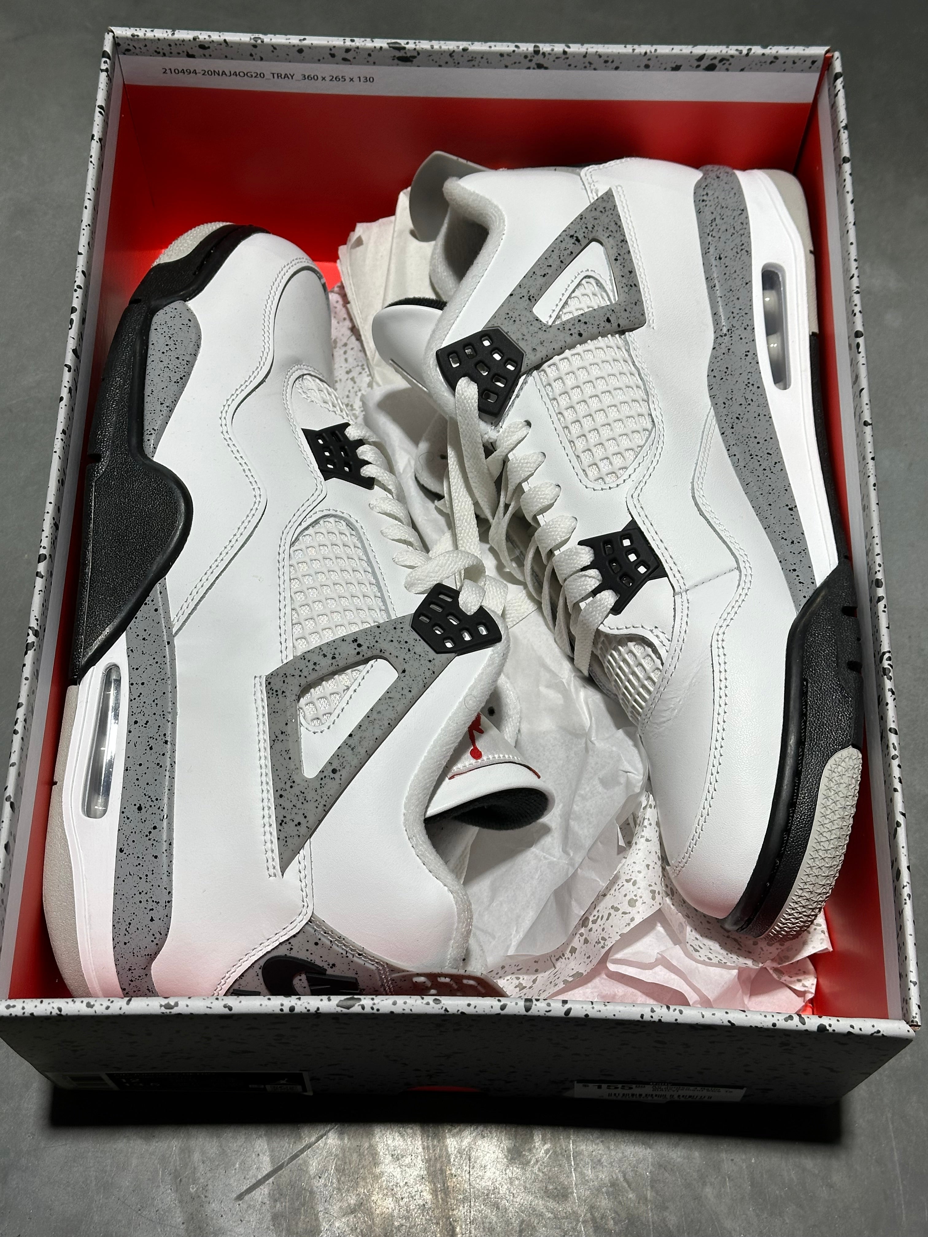 Air Jordan 4 Retro - White Cement Size 12