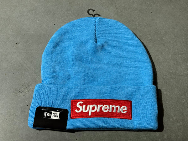 NEW Supreme FW25 Box Logo Beanie - Blue