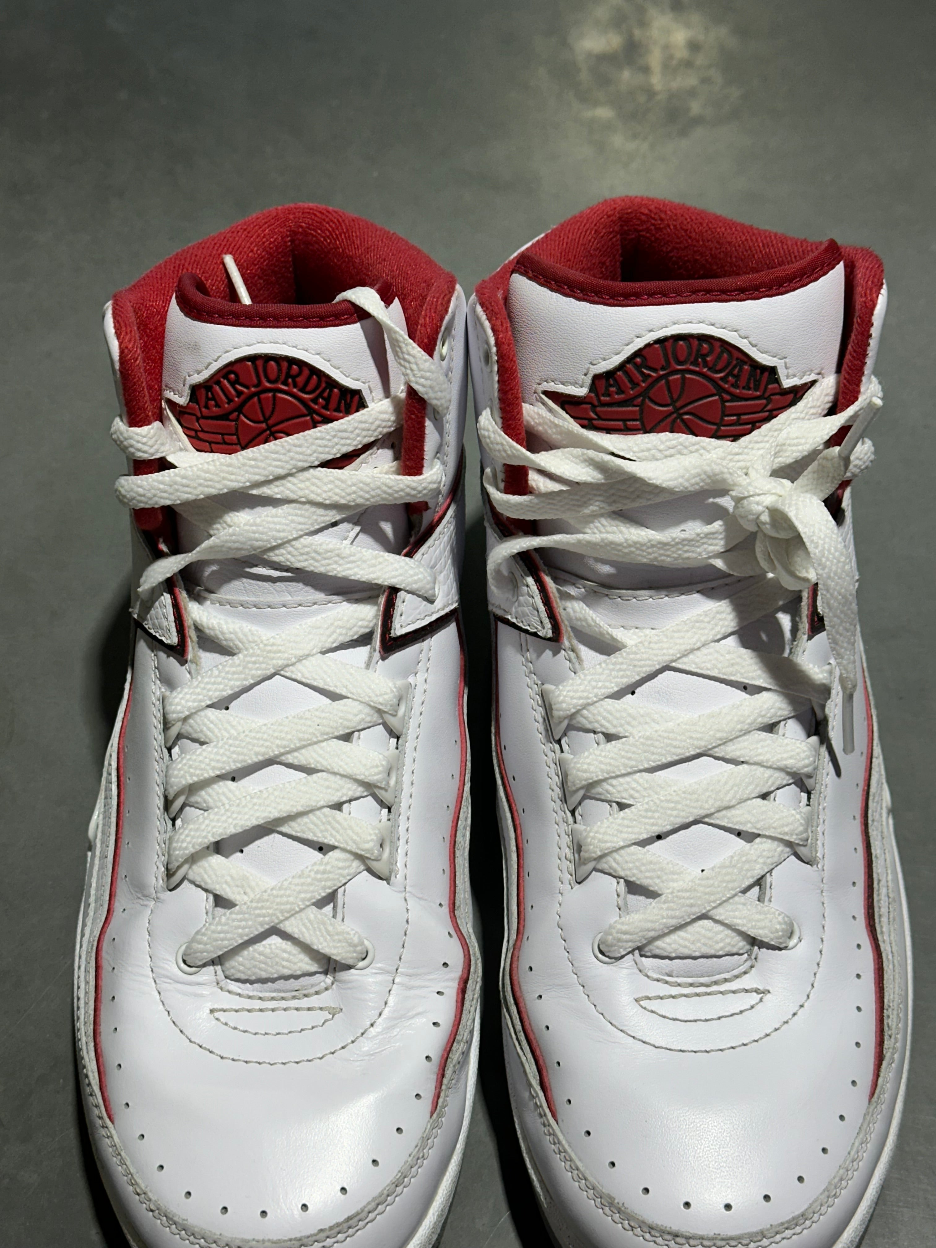 Air Jordan 2 Retro - White Red 2014 Size 10