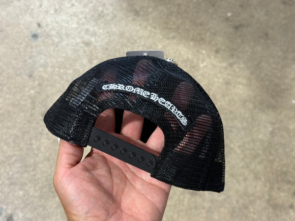 NEW Chrome Hearts Cemetery Trucker Hat - Black/Red