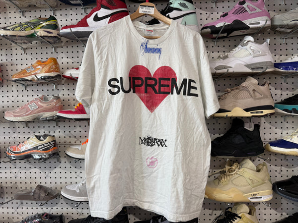 USED Supreme Announcing Tee - White Size Large