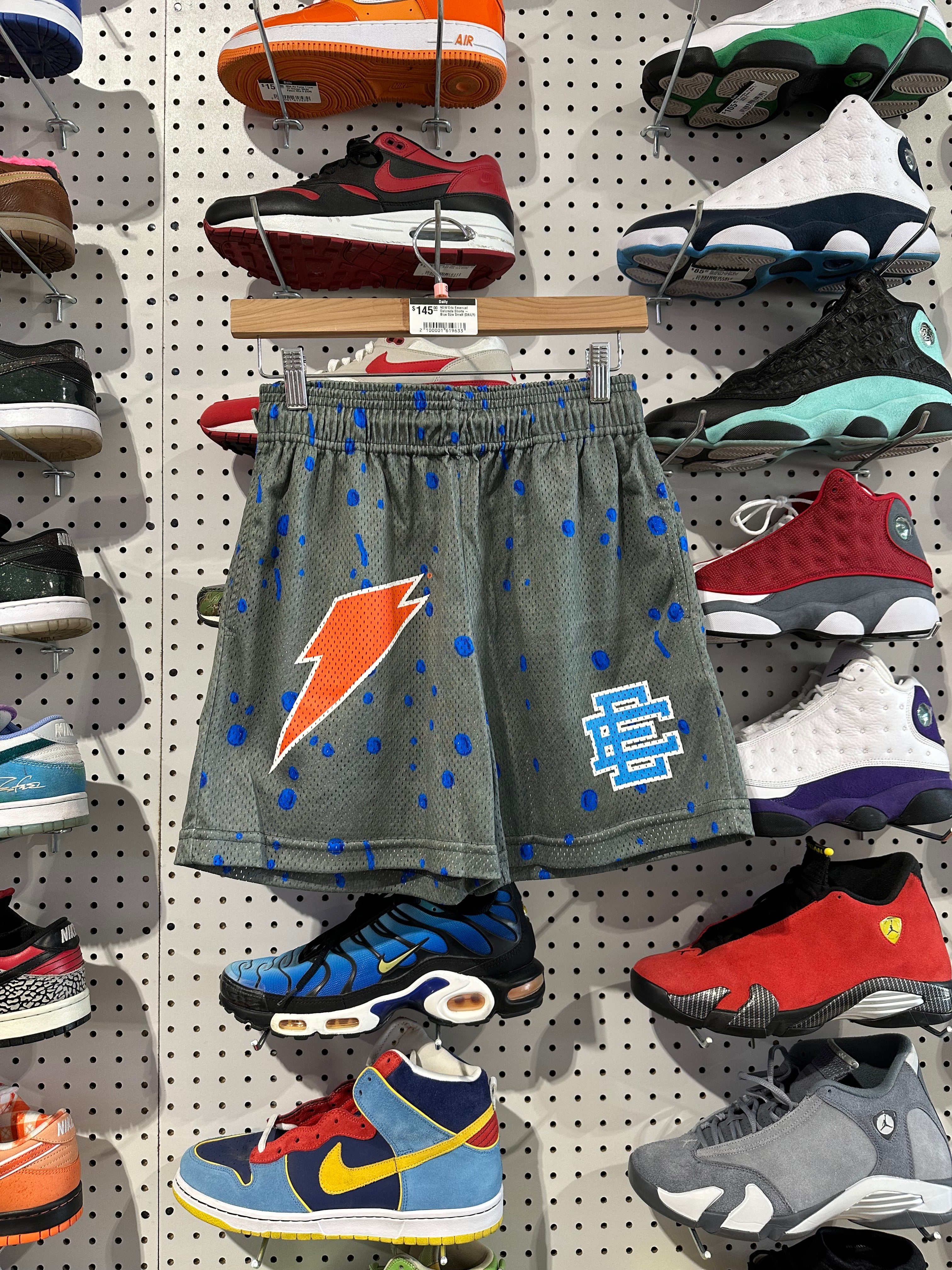 NEW Eric Emanuel Gatorade Shorts - Blue Size Small