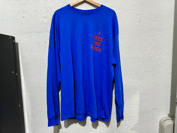 USED Kanye West I Feel Like Pablo Ultra Light Beam Longsleeve Tee - Royal Size XXL