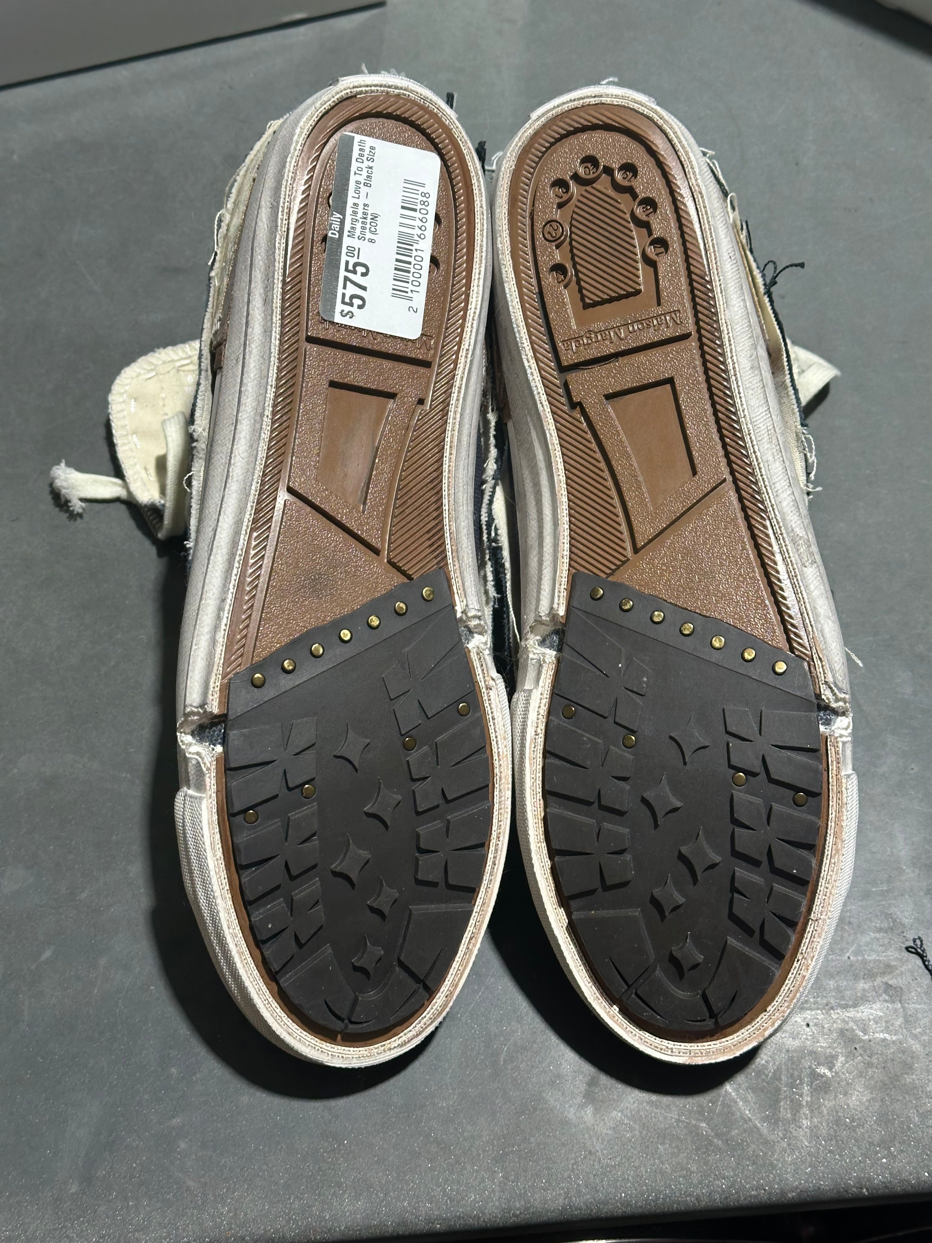 Margiela Love To Death Sneakers - Black Size 8