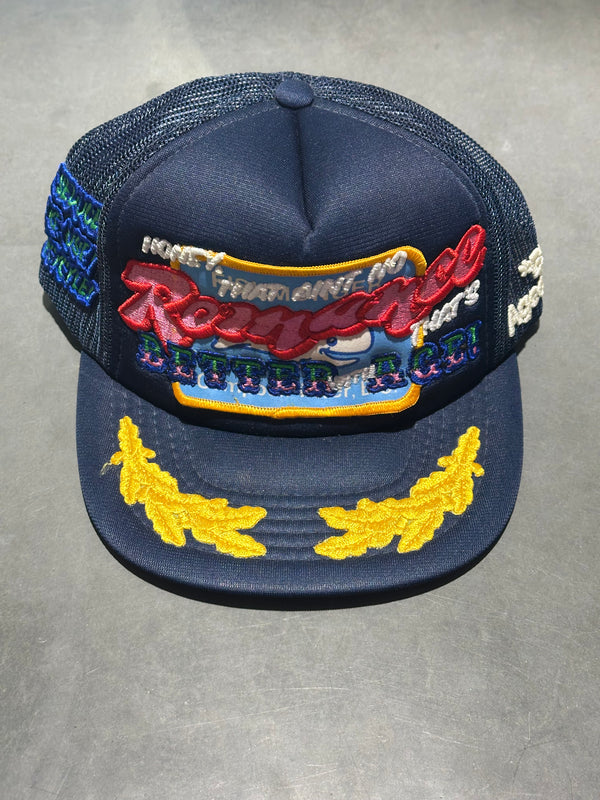 NEW Better With Age Kinky Vintage Hat - Navy