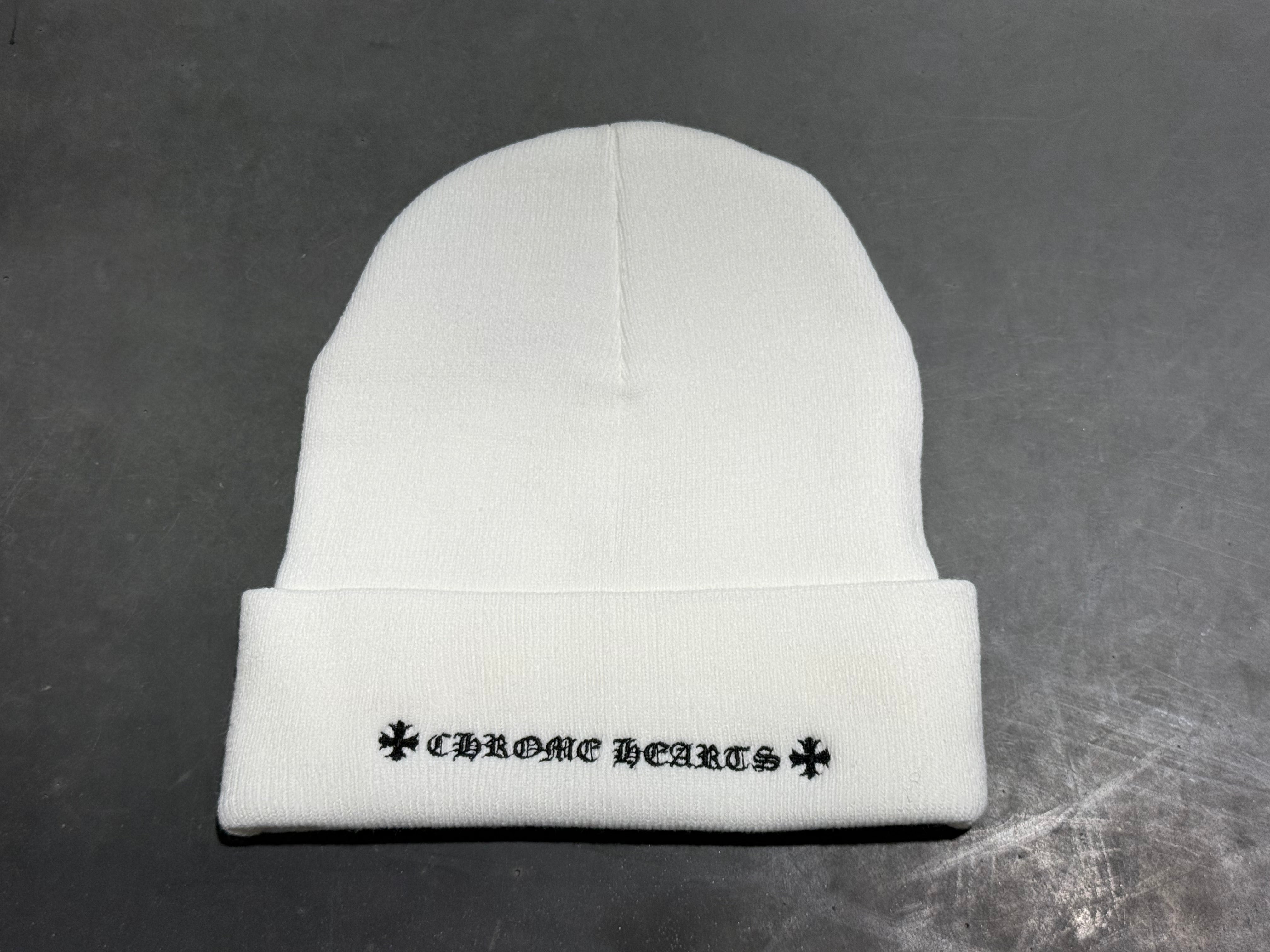 NEW Chrome Hearts Watch Beanie - White