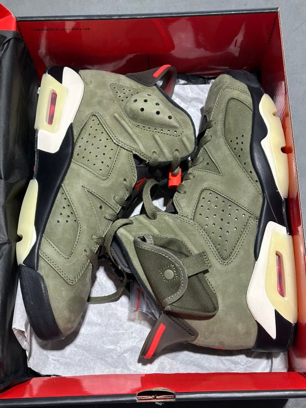 Air Jordan 6 Retro SP - Travis Scott/Olive Size 8.5