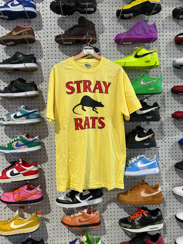 NEW Stray Rats Logo Tee - Yellow Size Large