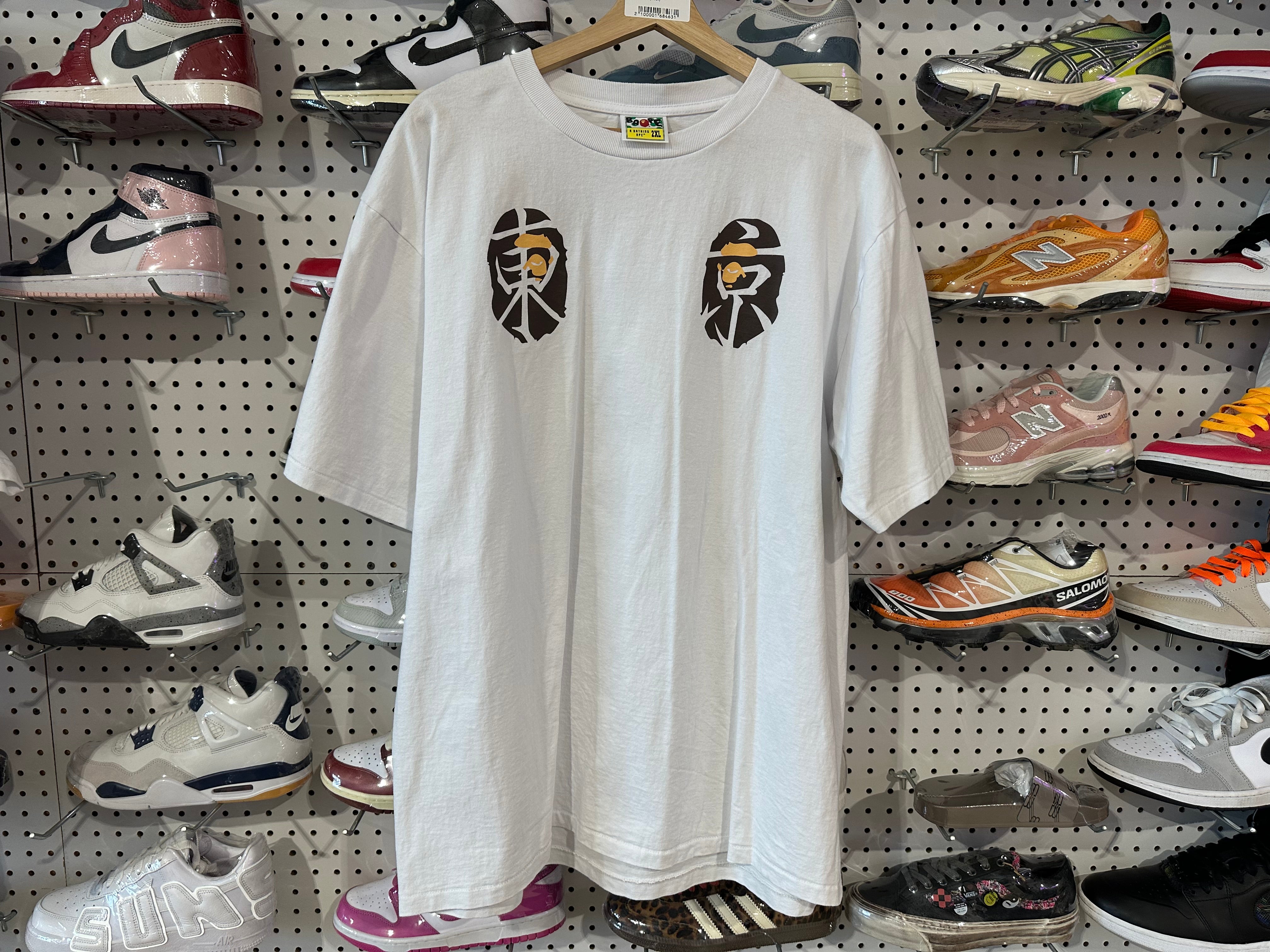 USED Bape Japan Tokyo Tee - White Size XXL