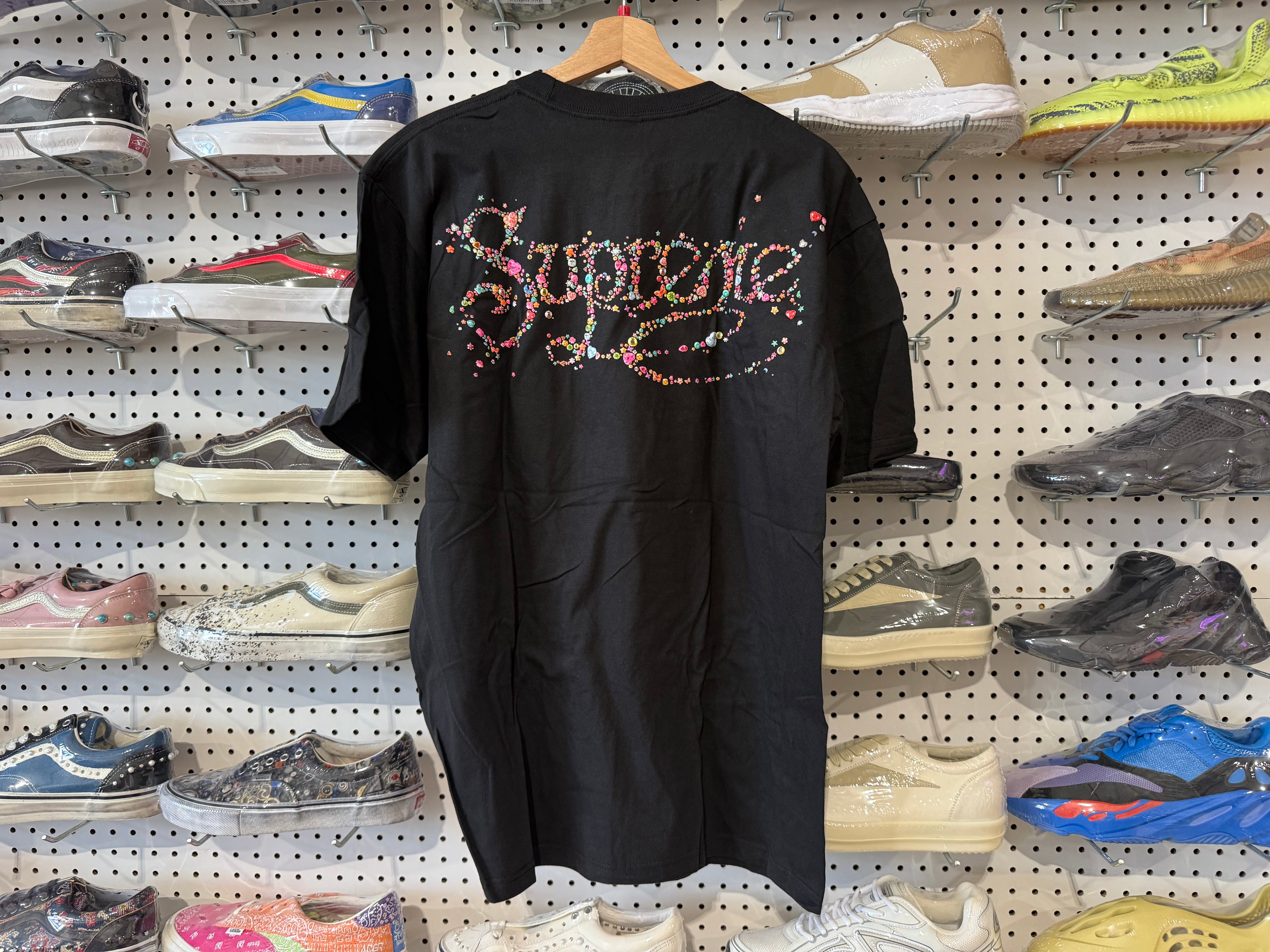 NEW Supreme Gems Tee - Black Size Large