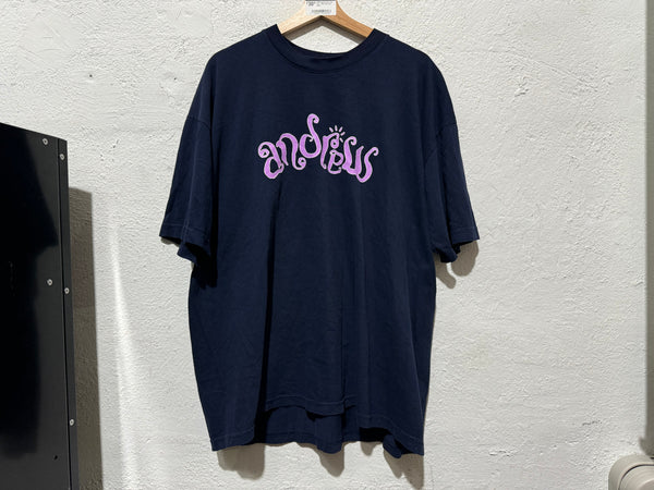 USED Andrew Sun Logo Tee - Navy Size XXL